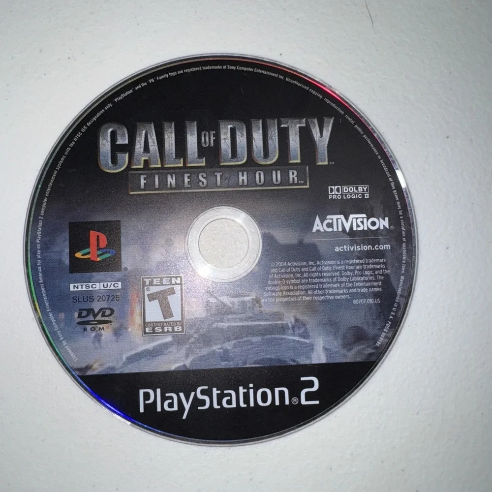 Call of Duty Finest Hour (PlayStation 2 PS2) NO TRACKING - DISC ONLY 5050